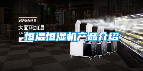 恒温恒湿机产品介绍