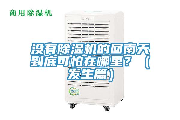 没有除湿机的回南天到底可怕在哪里？（发生篇）
