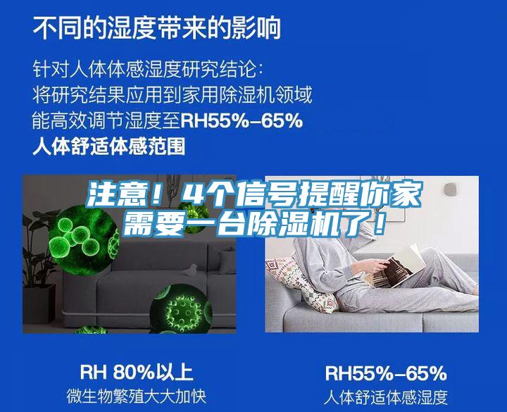 注意！4个信号提醒你家需要一台除湿机了！