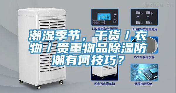 潮湿季节，干货／衣物／贵重物品除湿防潮有何技巧？