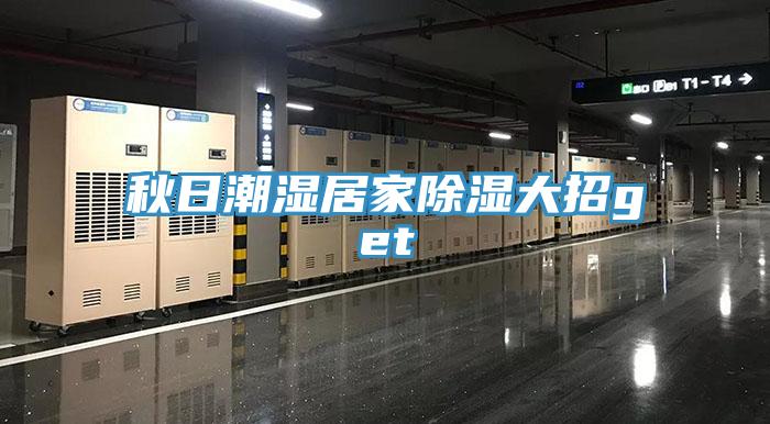 秋日潮湿居家除湿大招get