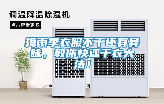 梅雨季衣服不干还有异味，教你快速干衣大法！