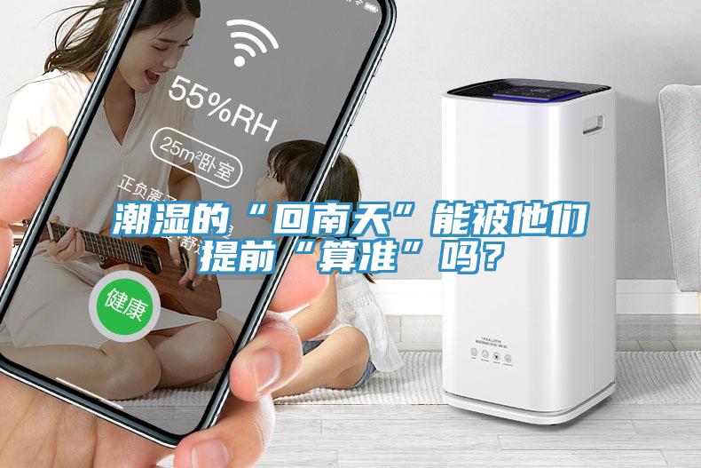 潮湿的“回南天”能被他们提前“算准”吗？