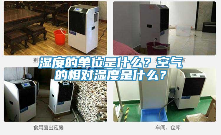 湿度的单位是什么？空气的相对湿度是什么？