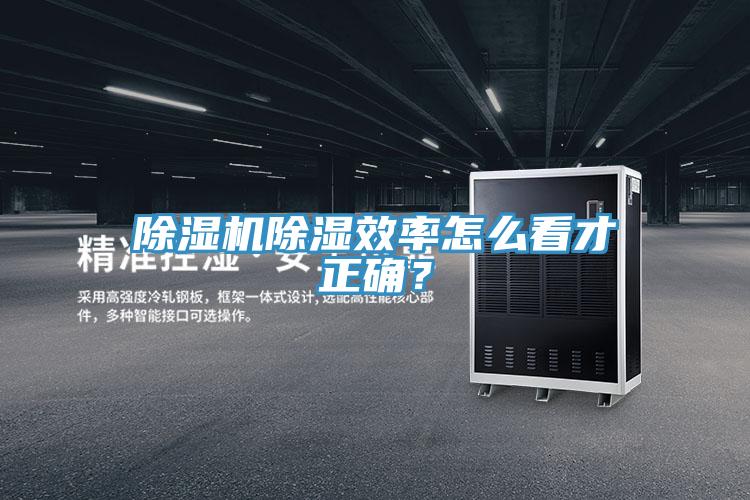 除湿机除湿效率怎么看才正确？