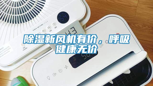 除湿新风机有价，呼吸健康无价