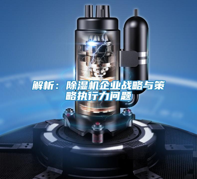 解析:除湿机企业战略与策略执行力问题