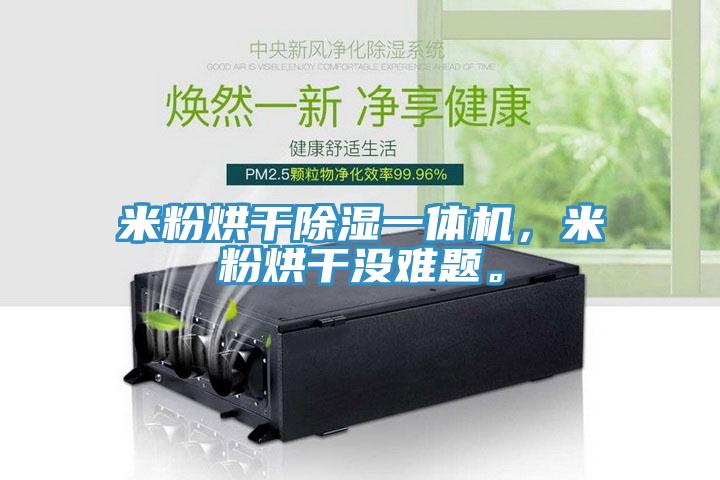 米粉烘干除湿一体机，米粉烘干没难题。