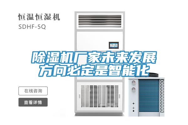 除湿机厂家未来发展方向必定是智能化