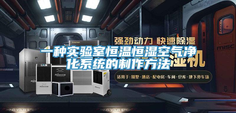 一种实验室恒温恒湿空气净化系统的制作方法