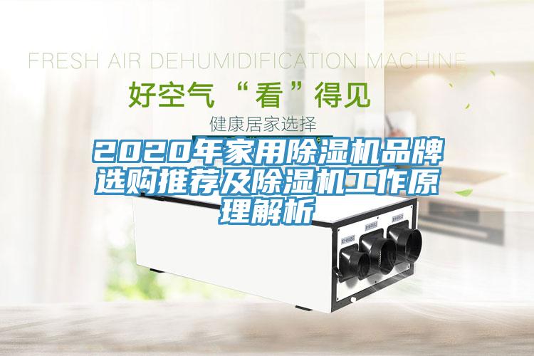 2020年家用除湿机品牌选购推荐及除湿机工作原理解析