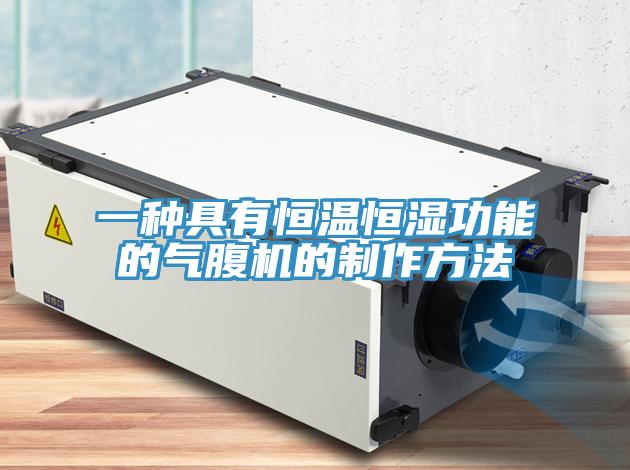 一种具有恒温恒湿功能的气腹机的制作方法
