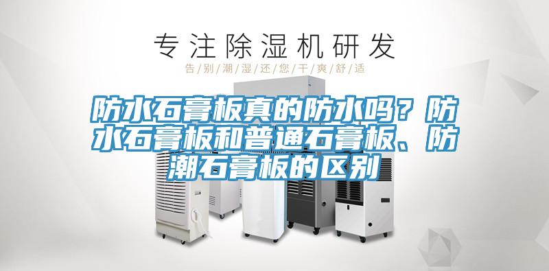 防水石膏板真的防水吗？防水石膏板和普通石膏板、防潮石膏板的区别