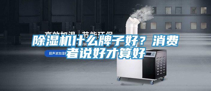 除湿机什么牌子好？消费者说好才算好