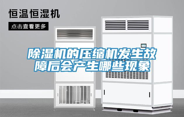 除湿机的压缩机发生故障后会产生哪些现象