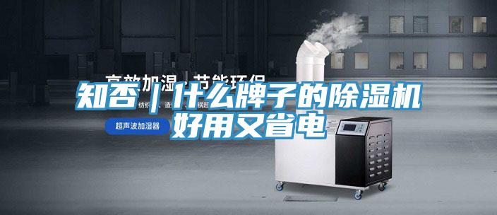 知否｜什么牌子的除湿机好用又省电