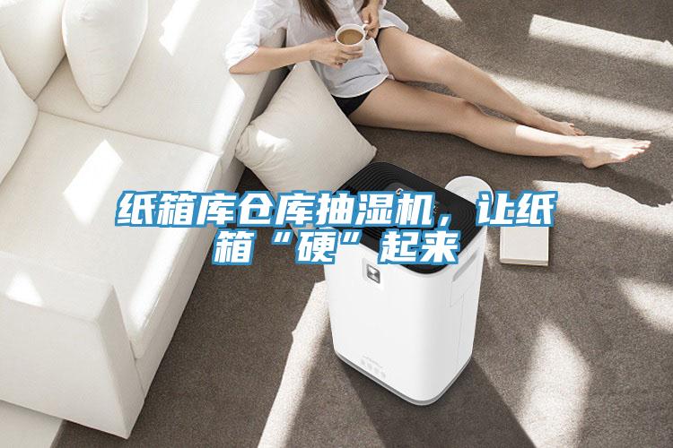 纸箱库仓库抽湿机，让纸箱“硬”起来