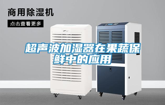 超声波加湿器在果蔬保鲜中的应用