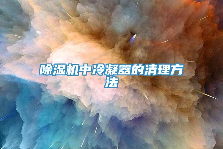 除湿机中冷凝器的清理方法