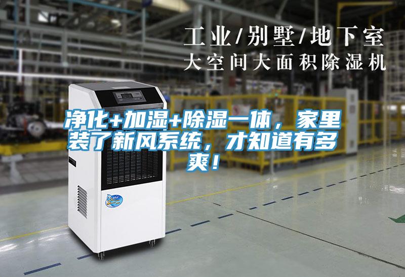 净化+加湿+除湿一体，家里装了新风系统，才知道有多爽！