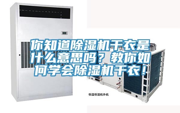 你知道除湿机干衣是什么意思吗？教你如何学会除湿机干衣！