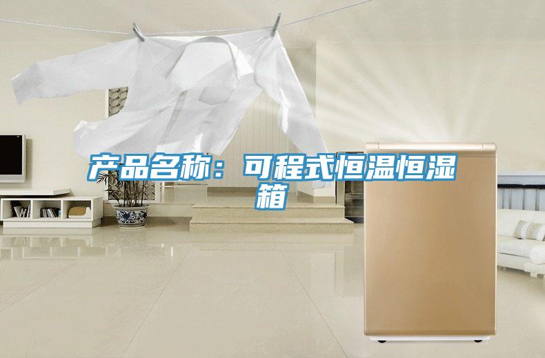 产品名称：可程式恒温恒湿箱