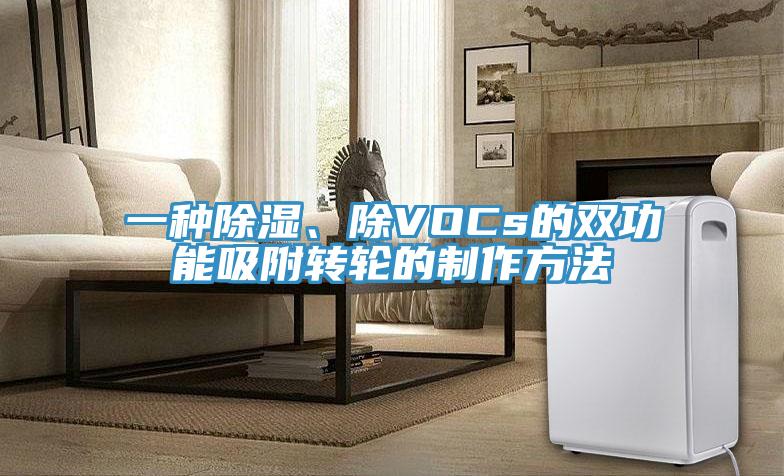 一种除湿、除VOCs的双功能吸附转轮的制作方法