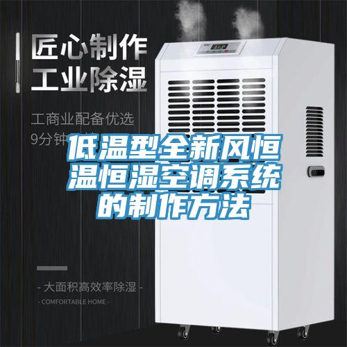 低温型全新风恒温恒湿空调系统的制作方法