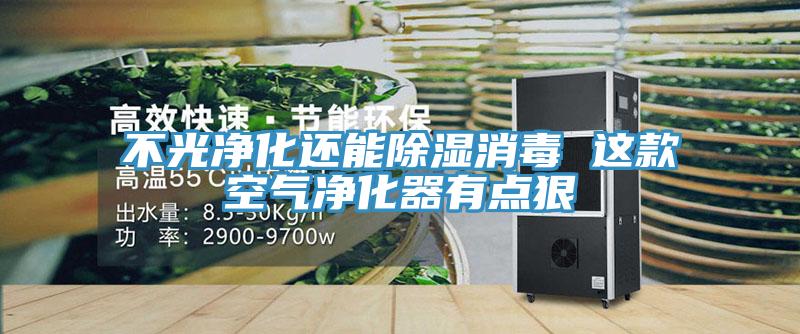 不光净化还能除湿消毒 这款空气净化器有点狠