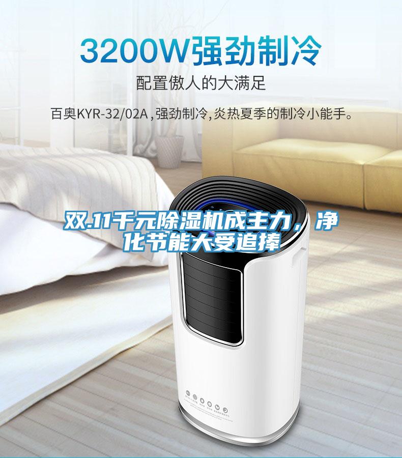双.11千元除湿机成主力，净化节能大受追捧