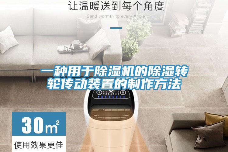一种用于除湿机的除湿转轮传动装置的制作方法