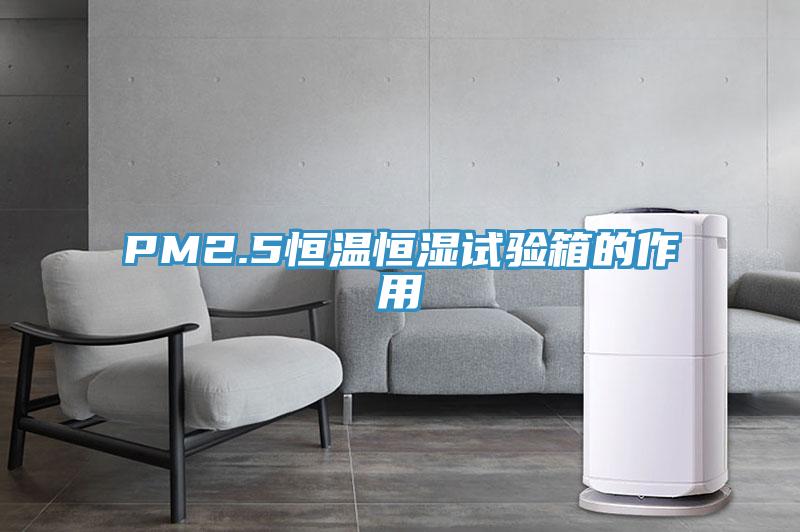 PM2.5恒温恒湿试验箱的作用