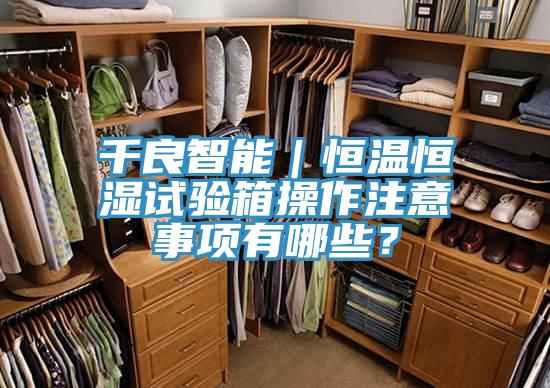 千良智能｜恒温恒湿试验箱操作注意事项有哪些？