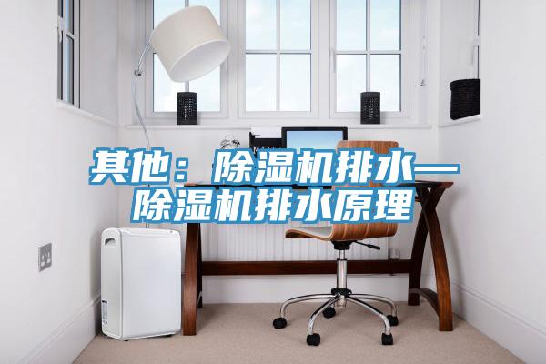 其他：除湿机排水—除湿机排水原理