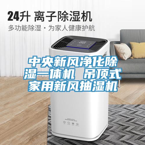 中央新风净化除湿一体机 吊顶式家用新风抽湿机