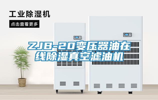 ZJB-20变压器油在线除湿真空滤油机