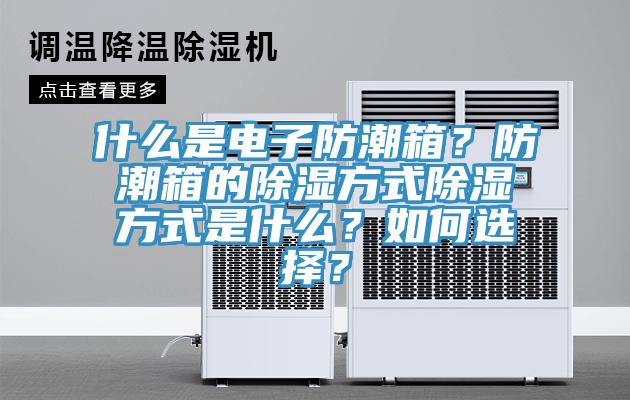 什么是电子防潮箱?防潮箱的除湿方式除湿方式是什么?如何选择?
