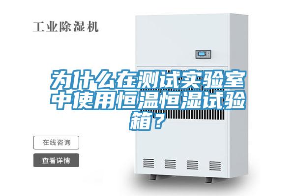 为什么在测试实验室中使用恒温恒湿试验箱？