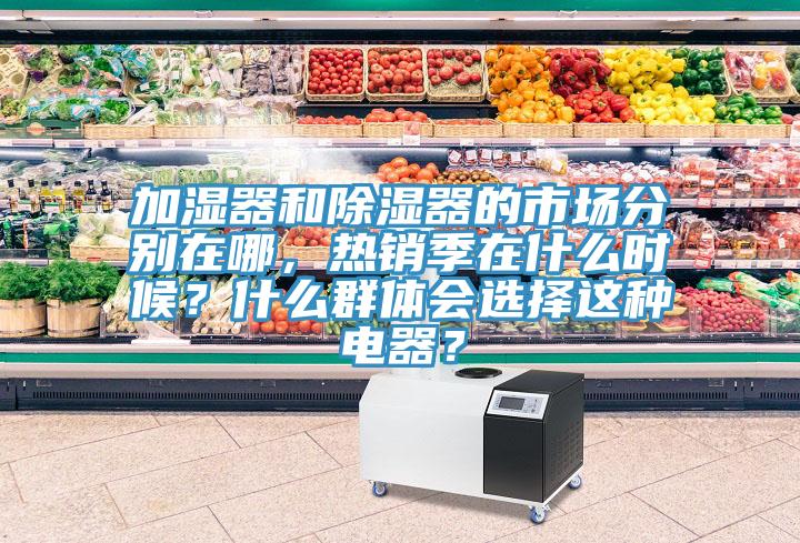 加湿器和除湿器的市场分别在哪，热销季在什么时候？什么群体会选择这种电器？