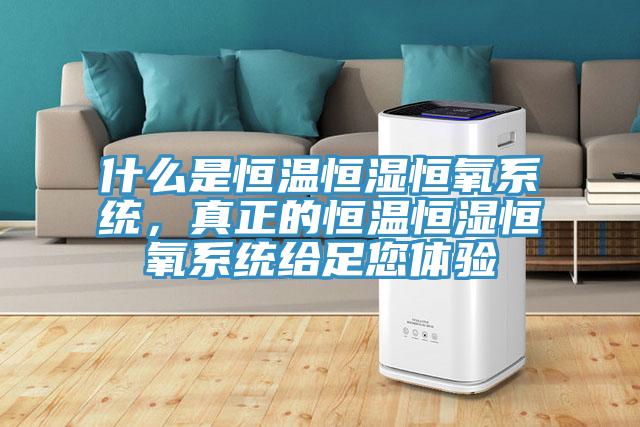什么是恒温恒湿恒氧系统，真正的恒温恒湿恒氧系统给足您体验