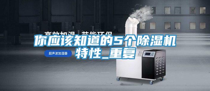 你应该知道的5个除湿机特性_重复