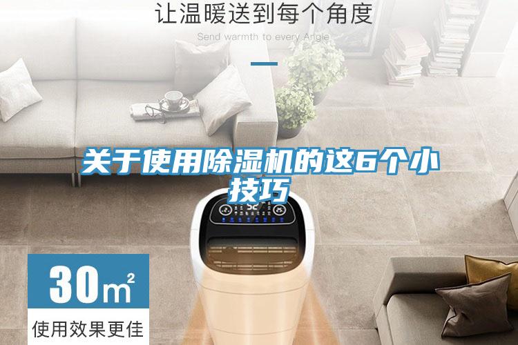 关于使用除湿机的这6个小技巧