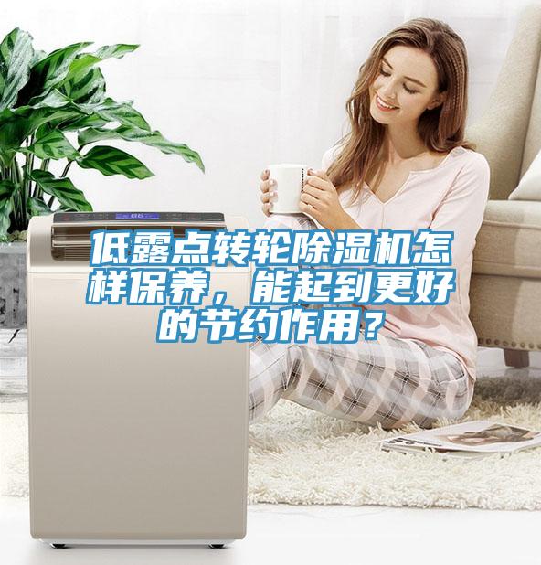 低露点转轮除湿机怎样保养,能起到更好的节约作用?