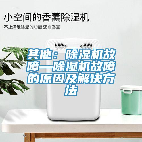其他：除湿机故障—除湿机故障的原因及解决方法