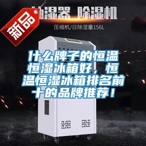 什么牌子的恒温恒湿冰箱好，恒温恒湿冰箱排名前十的品牌推荐！
