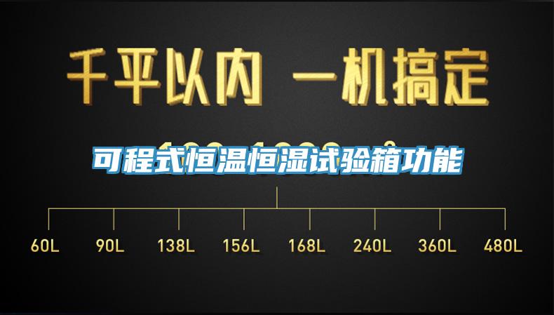 可程式恒温恒湿试验箱功能