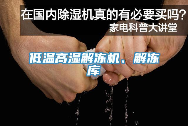 低温高湿解冻机、解冻库
