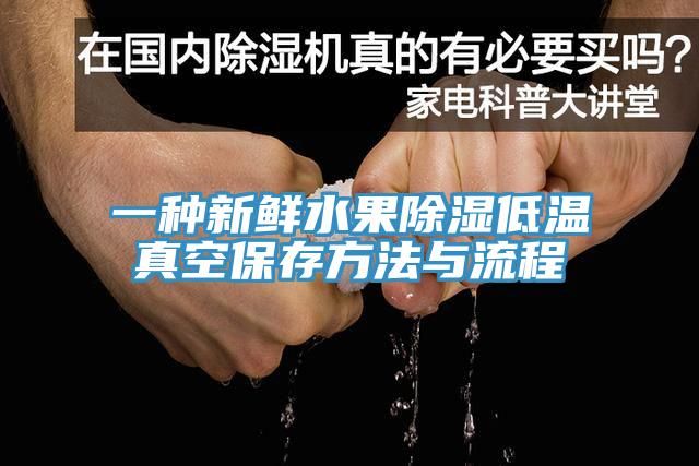 一种新鲜水果除湿低温真空保存方法与流程