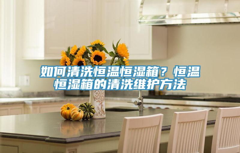 如何清洗恒温恒湿箱？恒温恒湿箱的清洗维护方法