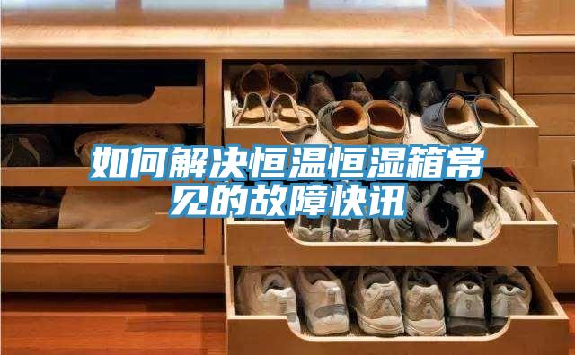 如何解决恒温恒湿箱常见的故障快讯